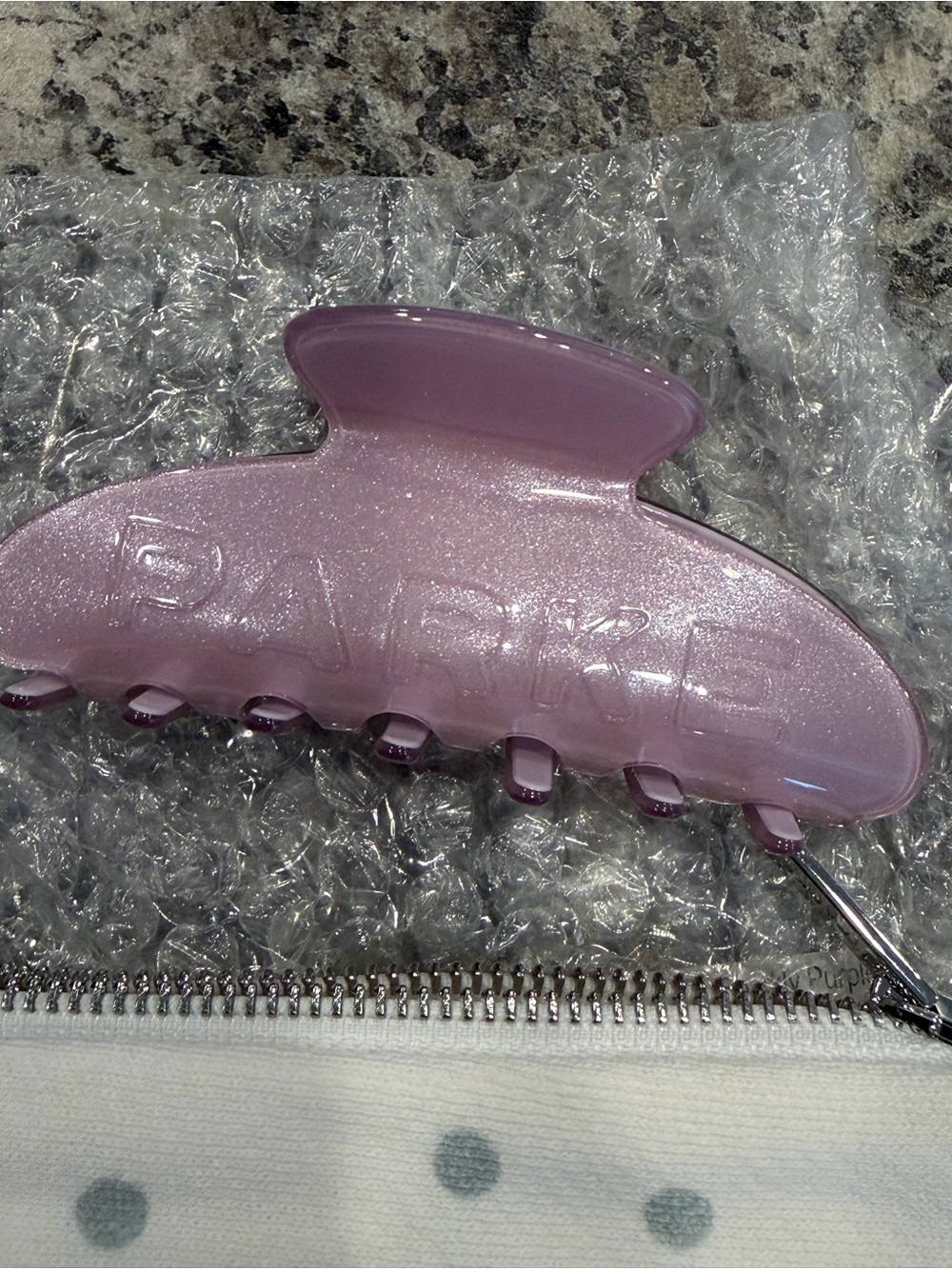 Parke Birthday Claw Clip - Purple - Picture 2 of 2